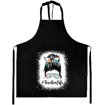 Discover Messy Bun bleached x Teacher Life Aprons