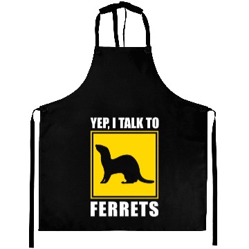 Discover Yep I Talk To Ferrets Mom Dad Aprons