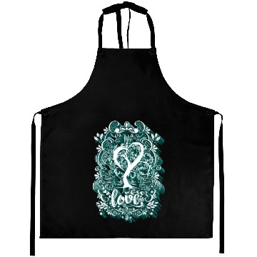 Discover Love - Elf Tree (Heart Version) Aprons