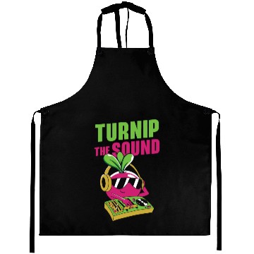 Discover Music Turnip Party Music Lover Vegetable Aprons