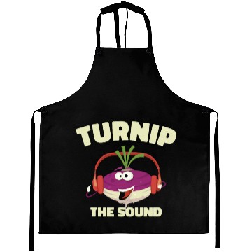 Discover Music Turnip Party Music Lover Vegetable Aprons