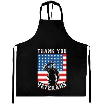 Discover Veterans Day Patriotic Soldiers American Flag US Aprons