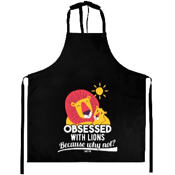 Discover Lion cuddle mom dad parents Aprons