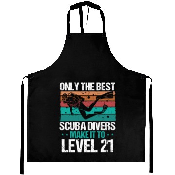 Discover 21 Scuba Diving Level 21 Year Diver Snorkeling Aprons
