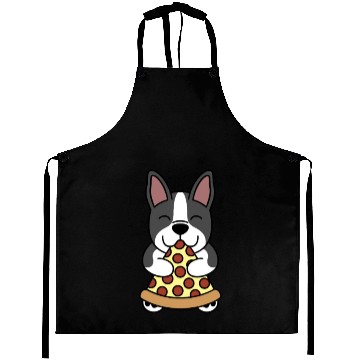 Discover Boston Terrier Pizza Lover Aprons