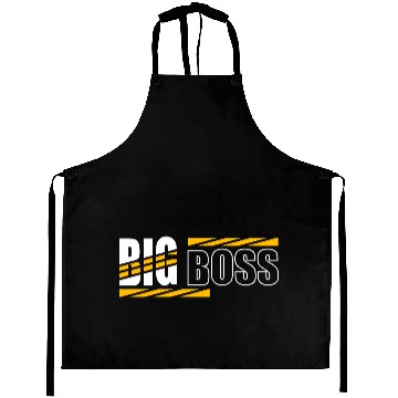 Discover Big Boss typography Aprons