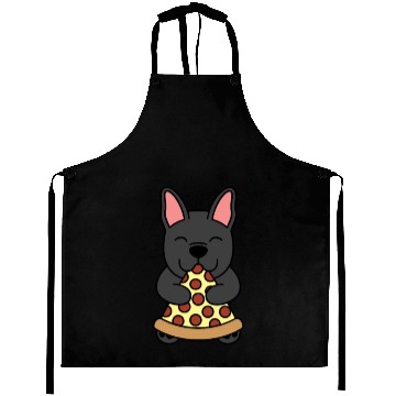 Discover French Bulldog Pizza Lover Aprons