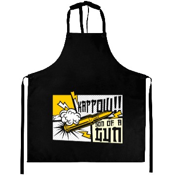 Discover Kappow Bullets Gun Explosion Big bang Aesthetic Aprons
