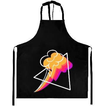 Discover Synthwave Thunderstorm Meteorologist Gift Aprons