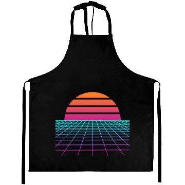 Discover Synthwave Sunset Painter Gift Aprons