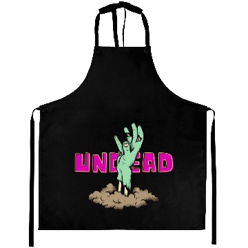 Discover undead zombie punk Goth Horror Aprons