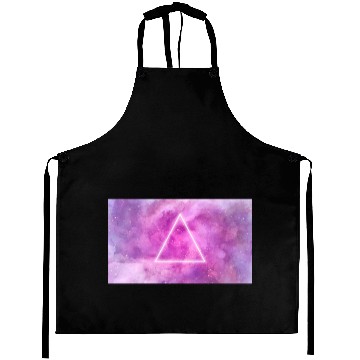 Discover triangle, space, universe, galaxy Aprons
