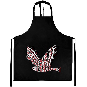 Discover Red Tail Hawk Pacific Northwest Native American Aprons