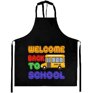Discover Welcome back to school bus Aprons
