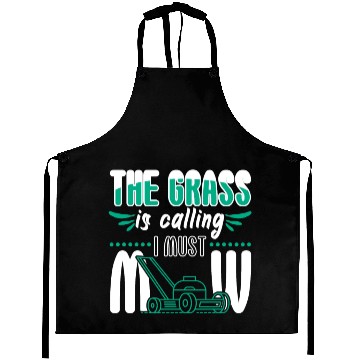 Discover Grass Is Calling I Must Mow Aprons