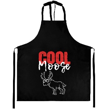 Discover Cool Moose Animal Doctor Gift Aprons