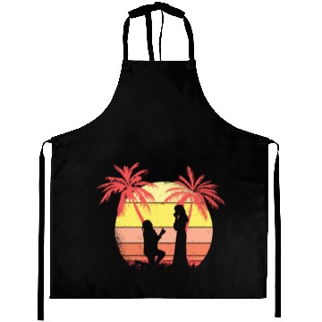 Discover Lesbian Couple Romantic Marriage Propose Summer Aprons