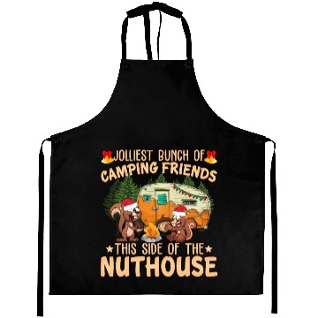 Discover Jolliest Bunch Of Camping Friends Aprons