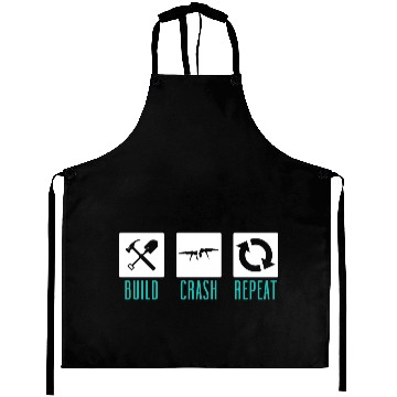 Discover Funny Drone Pilot Build Crash Repeat Quadcopter Aprons