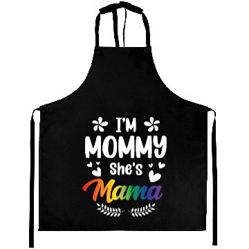 Discover I'm Mommy She's Mama Lesbian Mom Gay Pride LGBT Aprons