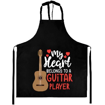 Discover Guitar Player Clothing Musician Gift for Him Her Aprons