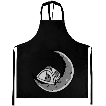 Discover moon camping tent universe Aprons