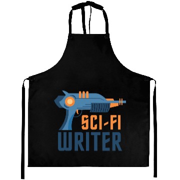 Discover Sci Fi Writer Laser Gun Science Fiction Author Aprons