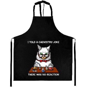 Discover Cat Chemistry Science Teacher Funny Aprons
