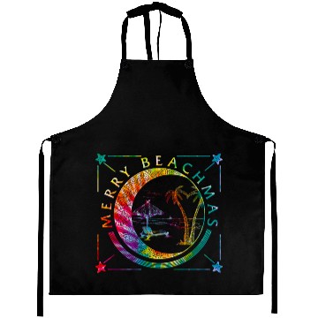 Discover Coastal Beach Christmas In July Aprons, Merry