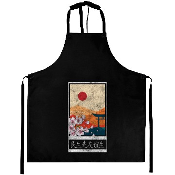 Discover Japan Asia Spring Pink Aprons