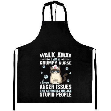 Discover Walk Away I Am A Grumpy Nurse I Have Anger Issues Aprons