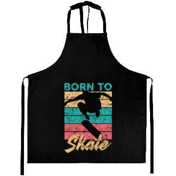 Discover Born To Skate Funny Skateboard c Aprons