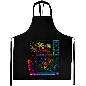 Discover Coastal Beach Christmas In July Aprons, Merry