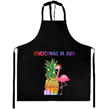 Discover Christmas In July Pineapple Xmas Tree Lights Aprons