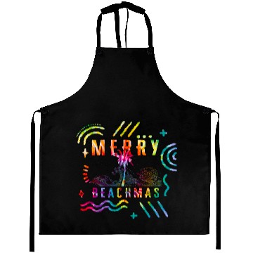 Discover Coastal Beach Christmas In July Aprons, Merry