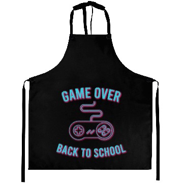 Discover Game Over Back To School Aprons
