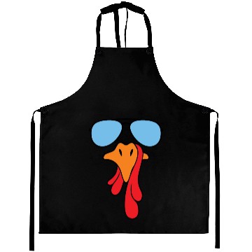 Discover Turkey face with aviator sunglasses Aprons