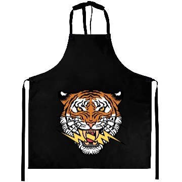 Discover Tiger face and lightning bolt Aprons