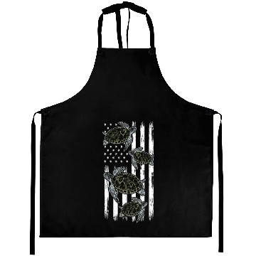 Discover Sea Turtles US Flag Turtles American Flag Turtles Aprons
