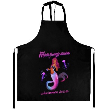 Discover Mermaid Swimming Mermaids Swim Better Aprons