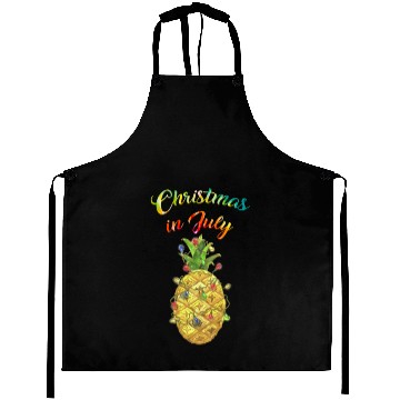 Discover Christmas In July Pineapple Xmas Tree Lights Aprons