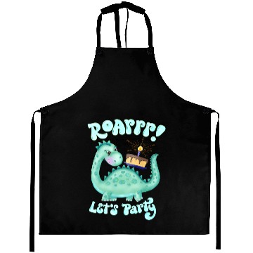 Discover Dinosaur. Happy Birthday Aprons