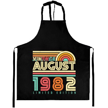 Discover 40th Birthday August 1982 Aprons