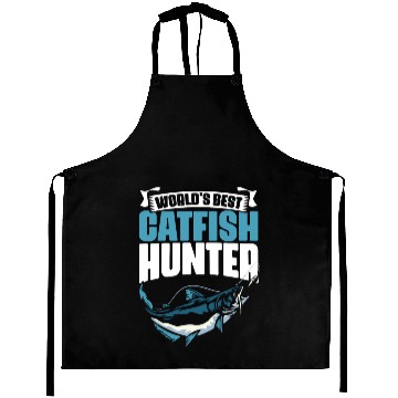 Discover Catfish Hunter Funny Fishing Humor For An Angling Aprons