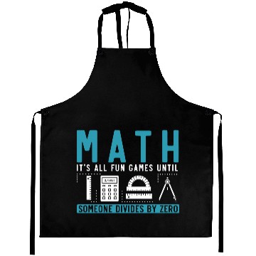Discover Math Teacher Pun Mathematics Joke Aprons