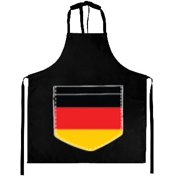 Discover germany flag in a shape of a pocket Aprons