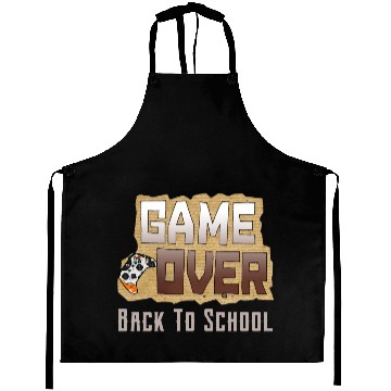 Discover Game Over Back To School Aprons