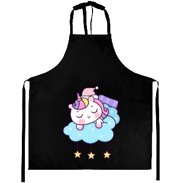 Discover cute unicorn sleeping Aprons