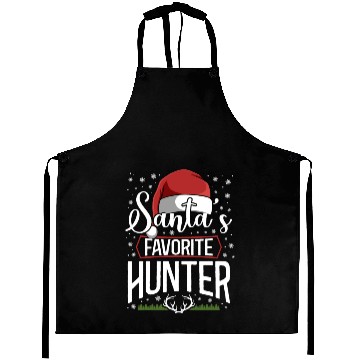 Discover Buck Deer Hunting Hunter Christmas Aprons