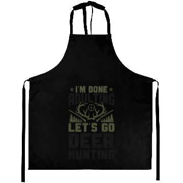 Discover Buck Deer Hunting Hunter Vintage Aprons